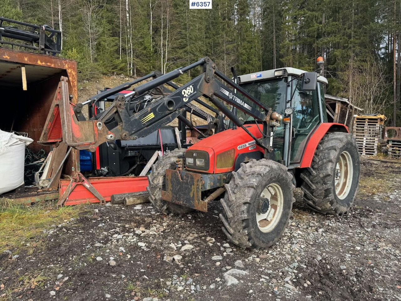 2000 Massey Ferguson 4255 m/ frontlaster - Trattore: foto 4 2000 Massey Ferguson 4255 m/ frontlaster - Trattore: foto 4