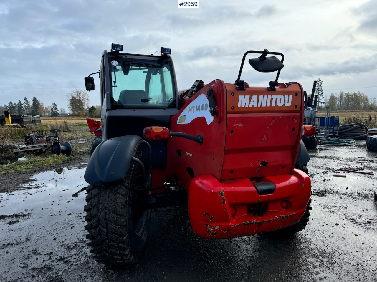 Sollevatore telescopico 2009 Manitou MT 1440 Telescopic truck w/ Bucket, Pallet forks and Lifting jib: foto 12