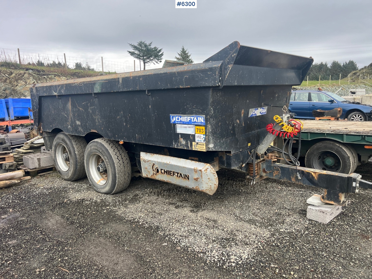 2012 Chieftain 20 ton 2 axle dump trailer - Rimorchio a cassone agricolo: foto 1 2012 Chieftain 20 ton 2 axle dump trailer - Rimorchio a cassone agricolo: foto 1