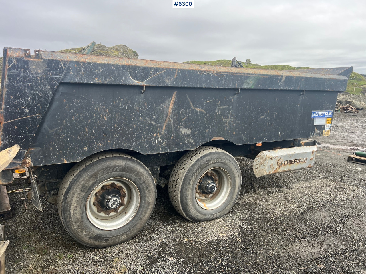 2012 Chieftain 20 ton 2 axle dump trailer - Rimorchio a cassone agricolo: foto 4 2012 Chieftain 20 ton 2 axle dump trailer - Rimorchio a cassone agricolo: foto 4