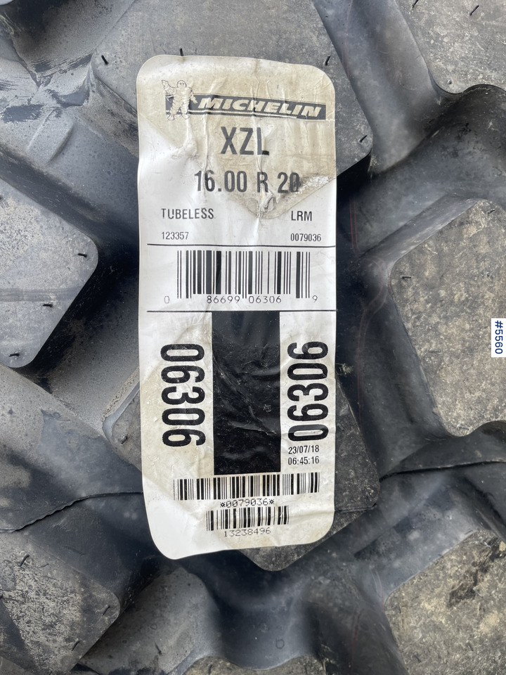 2018 Michelin XLZ 16.00 R20 Wheel Loader Tires - Pneumatico per Pala: foto 4 2018 Michelin XLZ 16.00 R20 Wheel Loader Tires - Pneumatico per Pala: foto 4