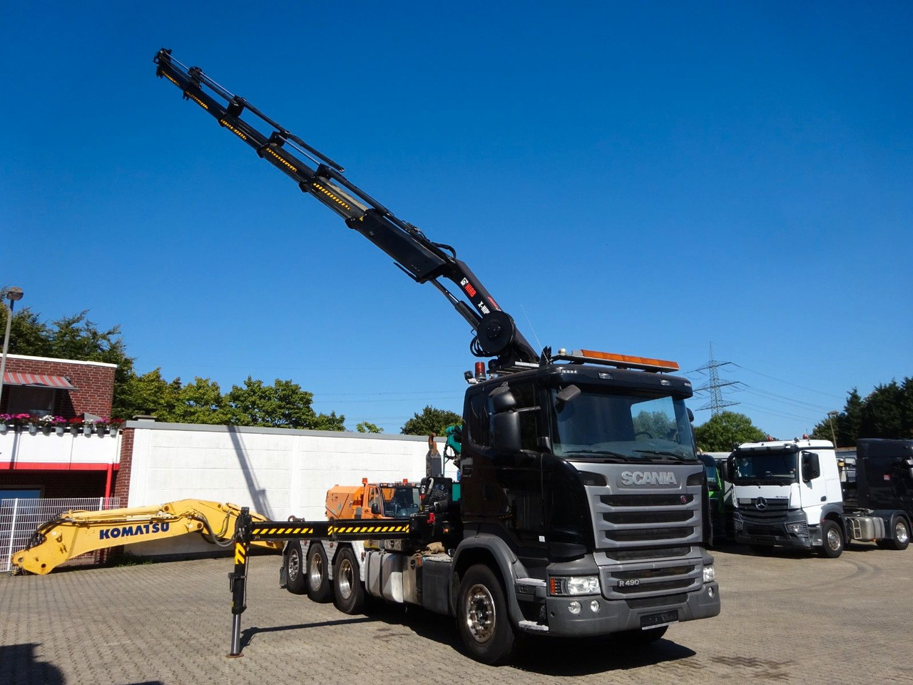 Scania R490 Abroller + HIAB 302E-6 Bj.2021 !Kran TRIDEM Scania R490 Abroller + HIAB 302E-6 Bj.2021 !Kran TRIDEM - Autocarro scarrabile, Camion con gru: foto 1 Scania R490 Abroller + HIAB 302E-6 Bj.2021 !Kran TRIDEM Scania R490 Abroller + HIAB 302E-6 Bj.2021 !Kran TRIDEM - Autocarro scarrabile, Camion con gru: foto 1