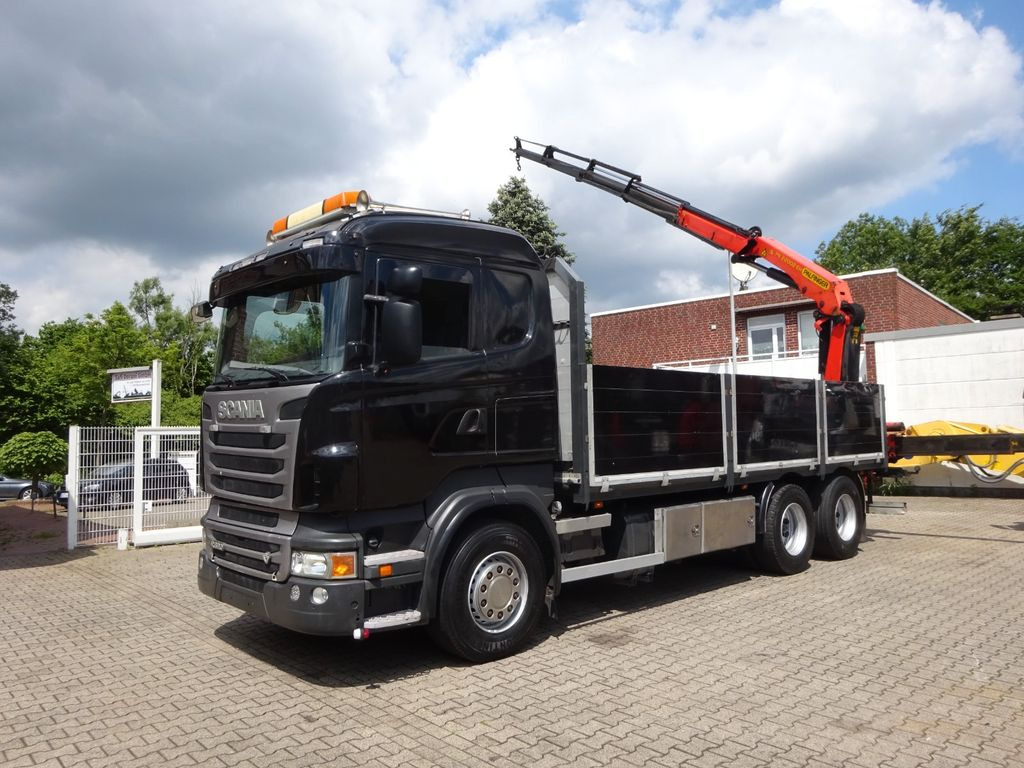 Scania R620 V8 Pritsche + PALFINGER 22002EH Kran - Camion con gru, Autocarro con pianale/ Cassone fisso: foto 4 Scania R620 V8 Pritsche + PALFINGER 22002EH Kran - Camion con gru, Autocarro con pianale/ Cassone fisso: foto 4