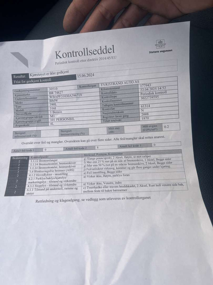 Berlina 2009 BMW 316i Facelift (se mangellapp) - rep.-objekt: foto 16 Berlina 2009 BMW 316i Facelift (se mangellapp) - rep.-objekt: foto 16