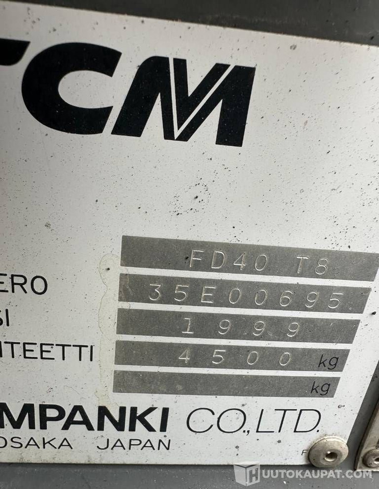TCM FD40T8, 1999, 4 735 h, Lempäälä - Macchina da cantiere: foto 4 TCM FD40T8, 1999, 4 735 h, Lempäälä - Macchina da cantiere: foto 4