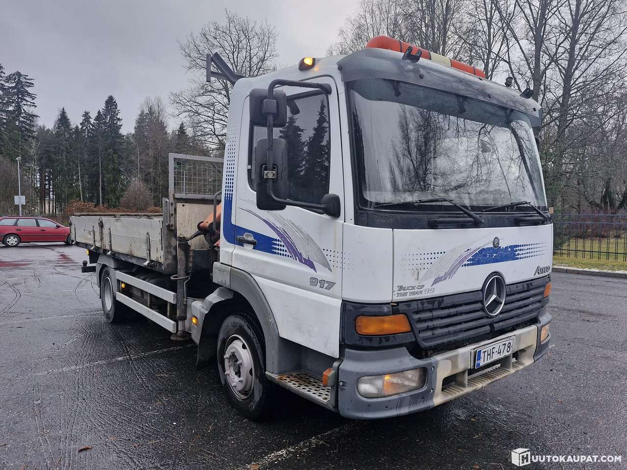Mercedes-Benz Atego Palfingerillä, 1999, Tampere - Autocarro con pianale/ Cassone fisso, Camion con gru: foto 3 Mercedes-Benz Atego Palfingerillä, 1999, Tampere - Autocarro con pianale/ Cassone fisso, Camion con gru: foto 3
