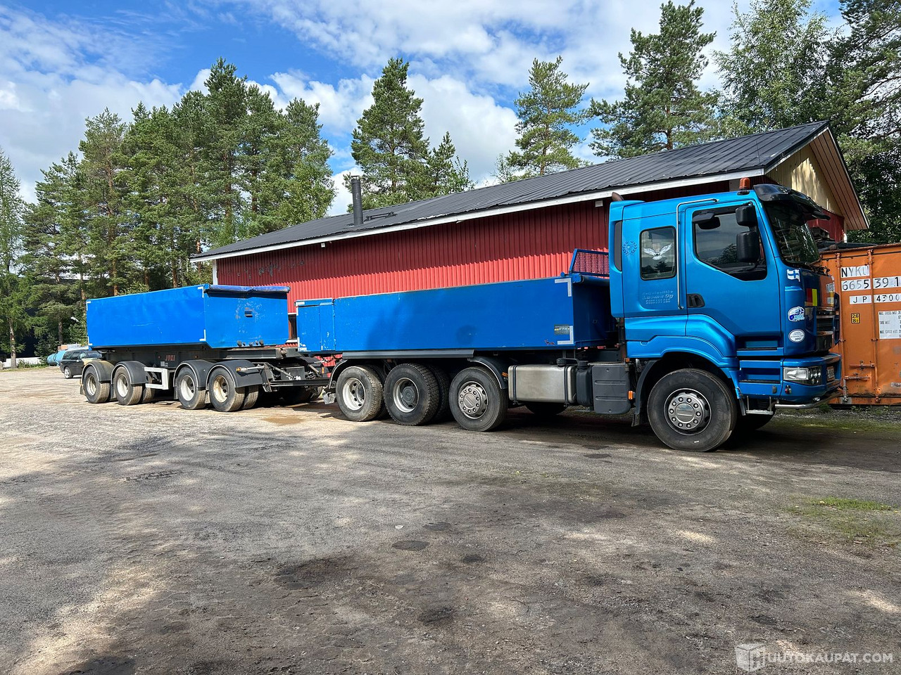 Sisu R500E 13M & Jyki 4-akselinen kasettiyhdistelmä, 2008, Kauhava - Autocarro ribaltabile: foto 1 Sisu R500E 13M & Jyki 4-akselinen kasettiyhdistelmä, 2008, Kauhava - Autocarro ribaltabile: foto 1