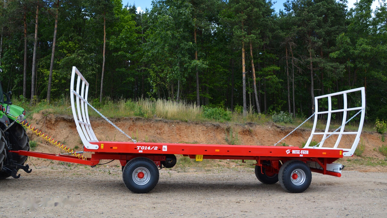 Metal-Fach Przyczepa platformowa do bel dwuosiowa T014/1 - 7.4t - Rimorchio piattaforma agricolo: foto 1 Metal-Fach Przyczepa platformowa do bel dwuosiowa T014/1 - 7.4t - Rimorchio piattaforma agricolo: foto 1