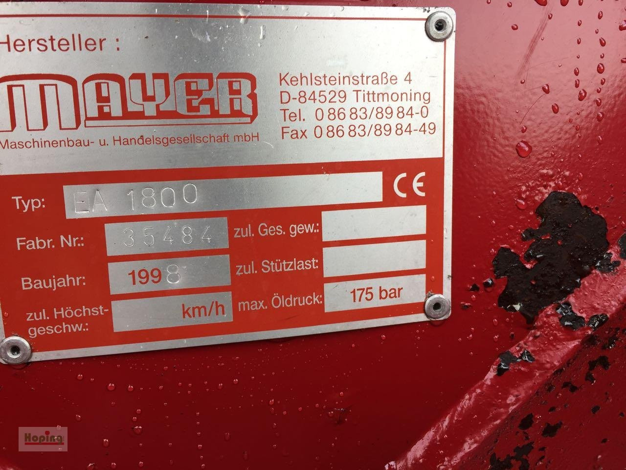 Siloking EA1800 - Attrezzatura per silaggio: foto 4 Siloking EA1800 - Attrezzatura per silaggio: foto 4