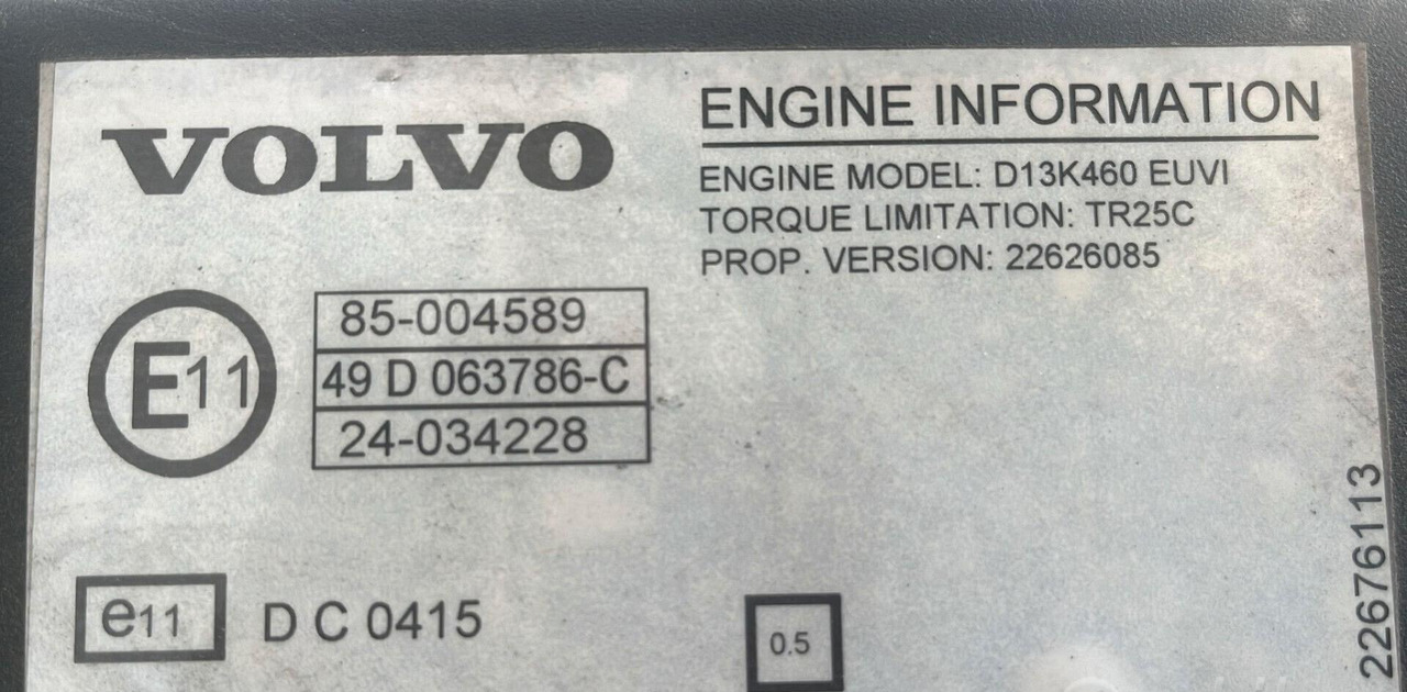 Motore Volvo FH 460 D13K 2019 - Motore per Camion: foto 3 Motore Volvo FH 460 D13K 2019 - Motore per Camion: foto 3