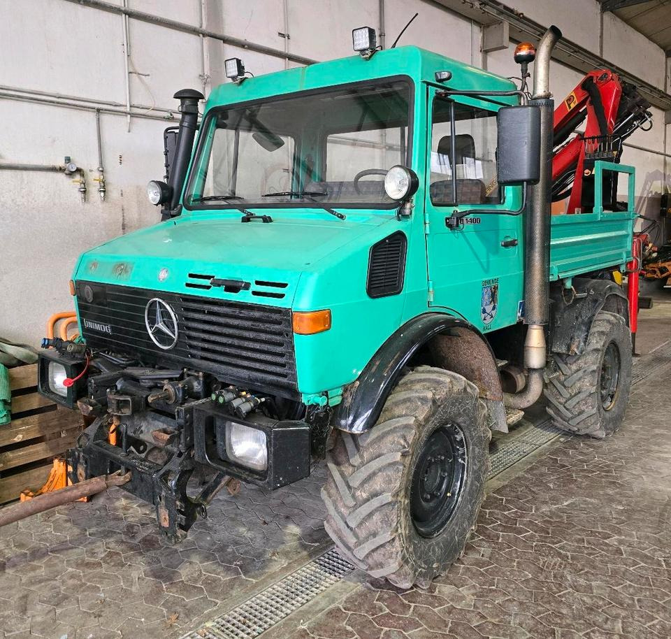 Unimog U1400 Agrar bj. 2000 424 427 Mercedes-Benz 1400 1600 1200 1000 Palfinger Kran - Veicolo speciale/ Comunale: foto 1 Unimog U1400 Agrar bj. 2000 424 427 Mercedes-Benz 1400 1600 1200 1000 Palfinger Kran - Veicolo speciale/ Comunale: foto 1