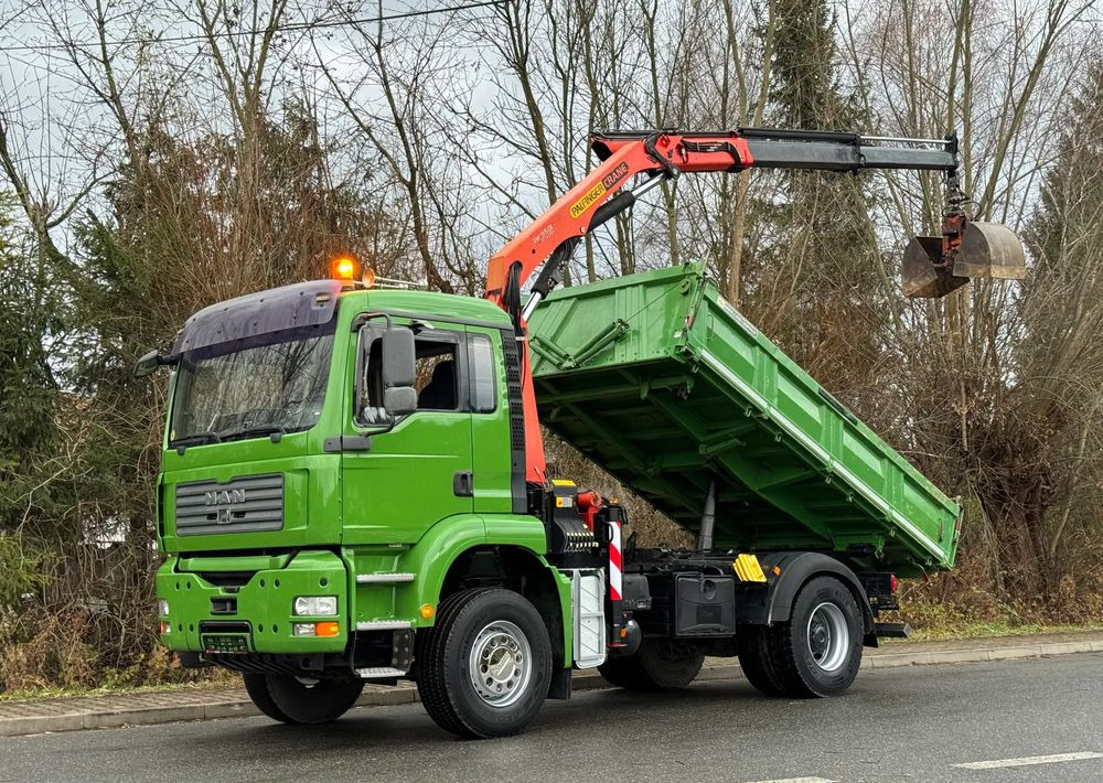 MAN * MAN TGA 18-360 * Kiper Wywrotka * 4x2 * Kran Palfinger PK 9501 Sprowadzony - Autocarro ribaltabile: foto 1 MAN * MAN TGA 18-360 * Kiper Wywrotka * 4x2 * Kran Palfinger PK 9501 Sprowadzony - Autocarro ribaltabile: foto 1