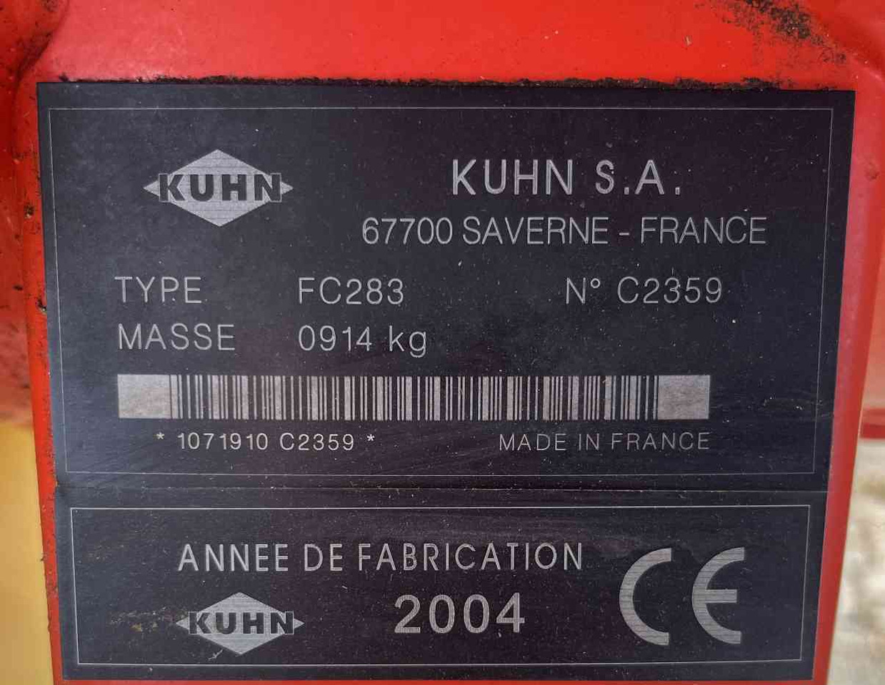 Kuhn FC283 schijvenmaaier achtermaaier weidebouwmachines - Falciatrice: foto 4 Kuhn FC283 schijvenmaaier achtermaaier weidebouwmachines - Falciatrice: foto 4