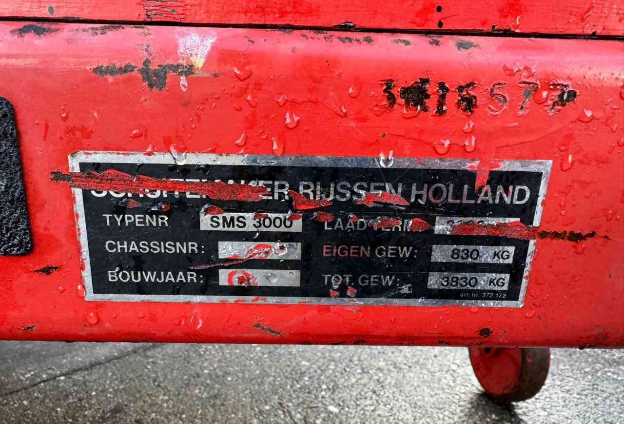 Schuitemaker SMS 3000 mestverspreider *Verkocht/sold* - Spandiletame: foto 5 Schuitemaker SMS 3000 mestverspreider *Verkocht/sold* - Spandiletame: foto 5