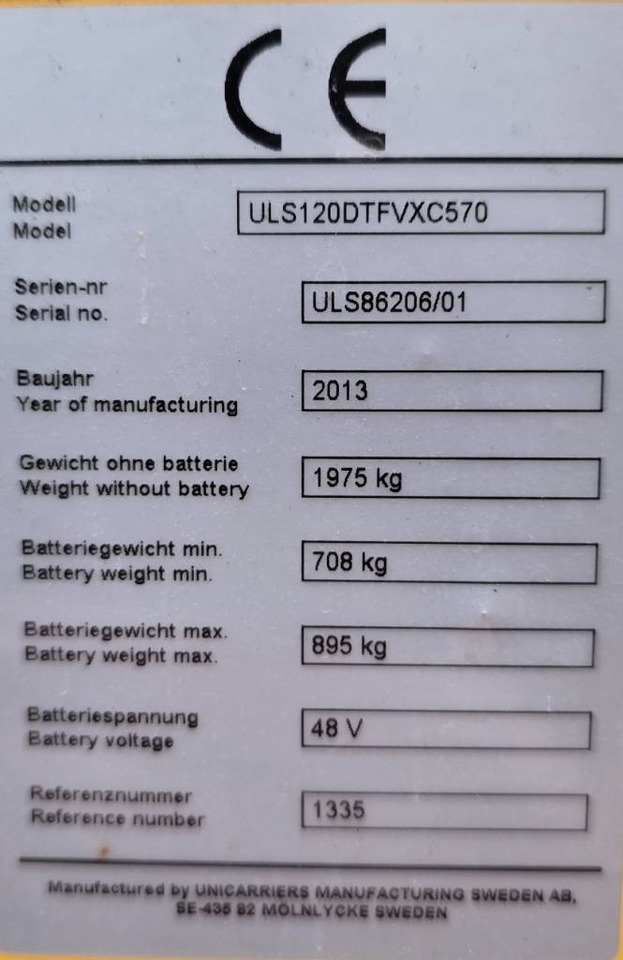 Carrello retrattile nuovo UniCarriers ULS 120 DTFVXC 570: foto 15