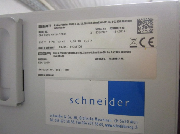 Taglierina per carta STAPELSCHNEIDER EBA 5560: foto 10