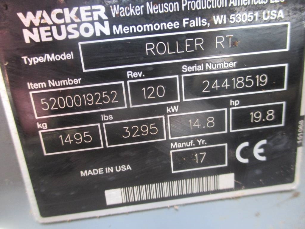 Rullo stradale Wacker Neuson RTSC 3: foto 14