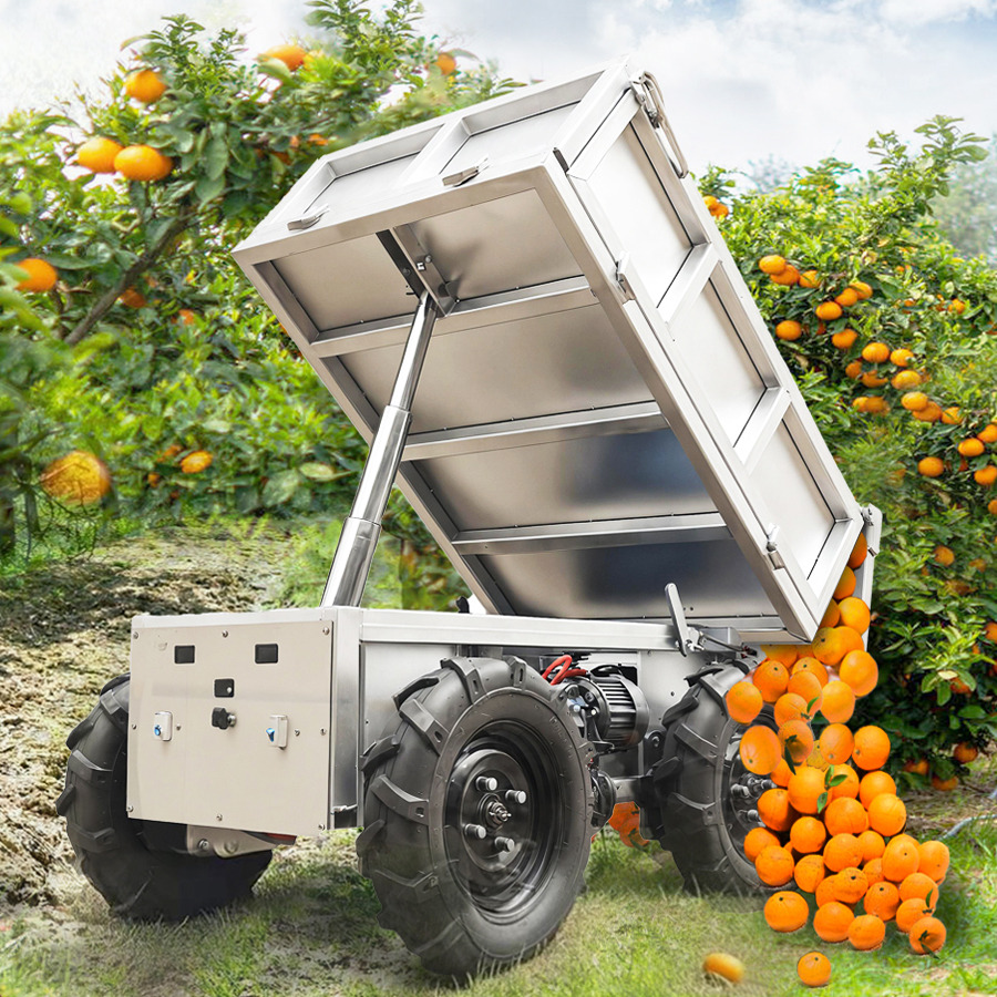 LEZUM Electric Remote Control Transporter Agricultural Orchard Farm Electric Utv Material Handling Equipment All Terrain Transport Vehicle - Rimorchio a cassone agricolo: foto 4 LEZUM Electric Remote Control Transporter Agricultural Orchard Farm Electric Utv Material Handling Equipment All Terrain Transport Vehicle - Rimorchio a cassone agricolo: foto 4