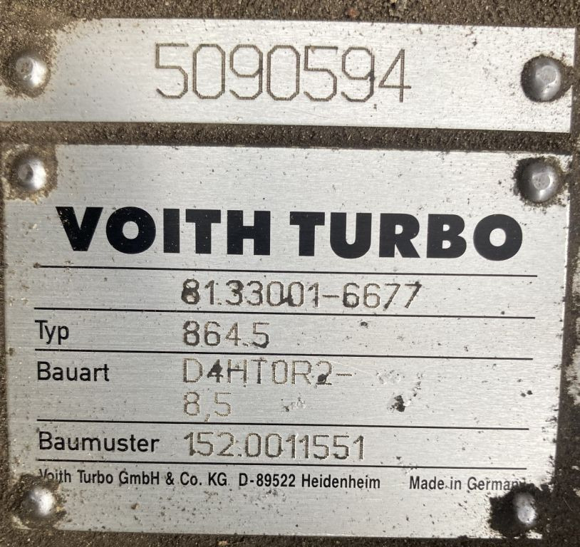 MAN Voith 864.5 D4HT0R2 -8.5E MAN Lions City 81.33001-6677 Getriebe Diwa - Trasmissione per Autobus: foto 2 MAN Voith 864.5 D4HT0R2 -8.5E MAN Lions City 81.33001-6677 Getriebe Diwa - Trasmissione per Autobus: foto 2