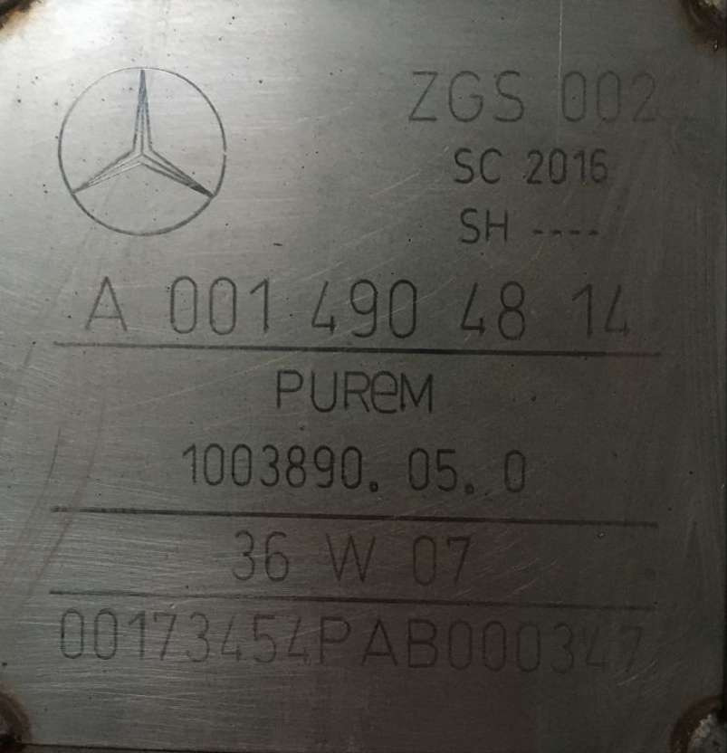 Mercedes-Benz Partikelfilter Mercedes Citaro A0014904814 Endschalldämpfer KAT ZG - Ricambi per Autobus: foto 2 Mercedes-Benz Partikelfilter Mercedes Citaro A0014904814 Endschalldämpfer KAT ZG - Ricambi per Autobus: foto 2