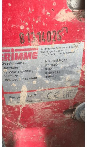 GRIMME KS3600 - Macchina per patate: foto 4 GRIMME KS3600 - Macchina per patate: foto 4