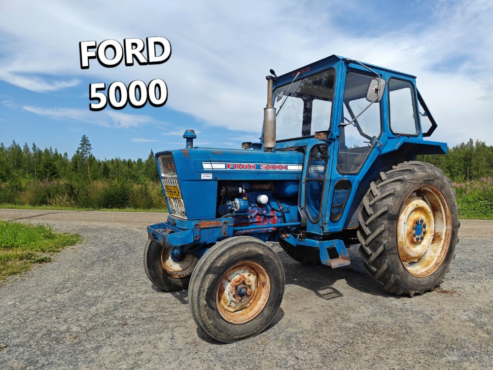 FORD 5000 traktori alkuperäiskuntoinen, Hara hytillä ja paljon hydrauliikkaa, katso video! - Trattore: foto 1 FORD 5000 traktori alkuperäiskuntoinen, Hara hytillä ja paljon hydrauliikkaa, katso video! - Trattore: foto 1