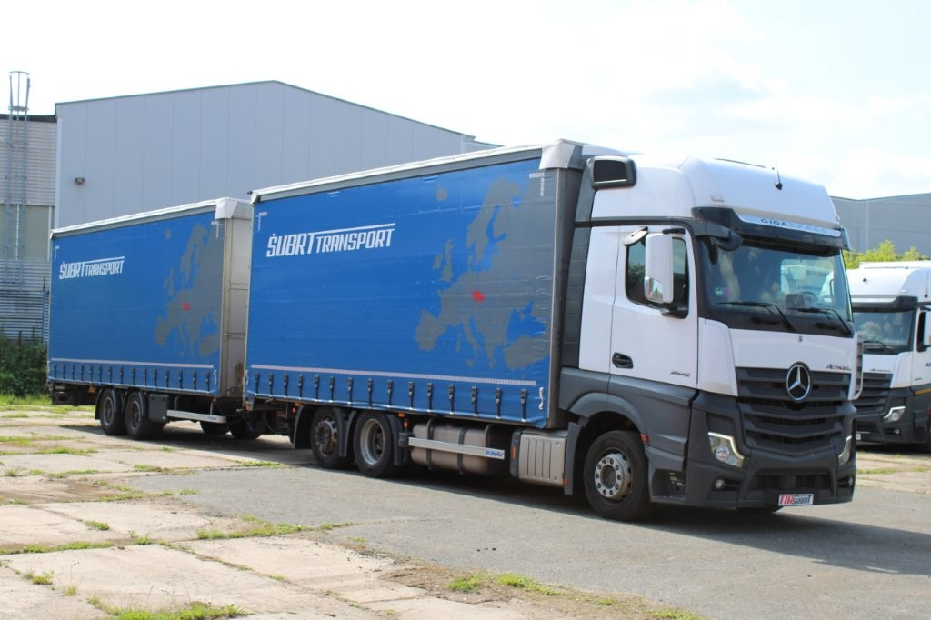 Mercedes-Benz Actros 2542 NAVIGACE + PANAV TVK 18 M (8,20m x 2,4 - Camion centinato, Rimorchio centinato: foto 2 Mercedes-Benz Actros 2542 NAVIGACE + PANAV TVK 18 M (8,20m x 2,4 - Camion centinato, Rimorchio centinato: foto 2