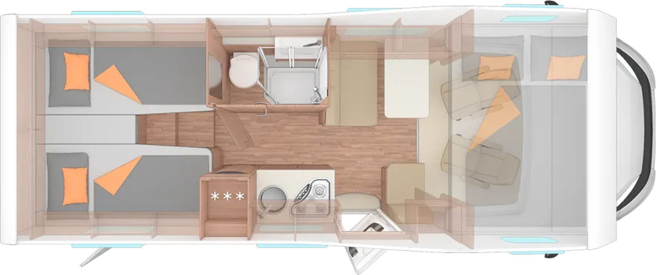Wohnmobil Weinsberg CaraHome 650 MEG - Camper mansardato: foto 2 Wohnmobil Weinsberg CaraHome 650 MEG - Camper mansardato: foto 2