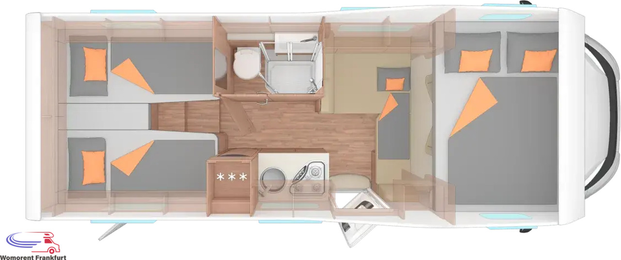 Wohnmobil Weinsberg CaraHome 650 MEG - Camper mansardato: foto 3 Wohnmobil Weinsberg CaraHome 650 MEG - Camper mansardato: foto 3