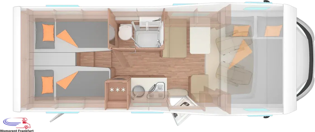 Wohnmobil Weinsberg CaraHome 650 MEG - Camper mansardato: foto 2 Wohnmobil Weinsberg CaraHome 650 MEG - Camper mansardato: foto 2