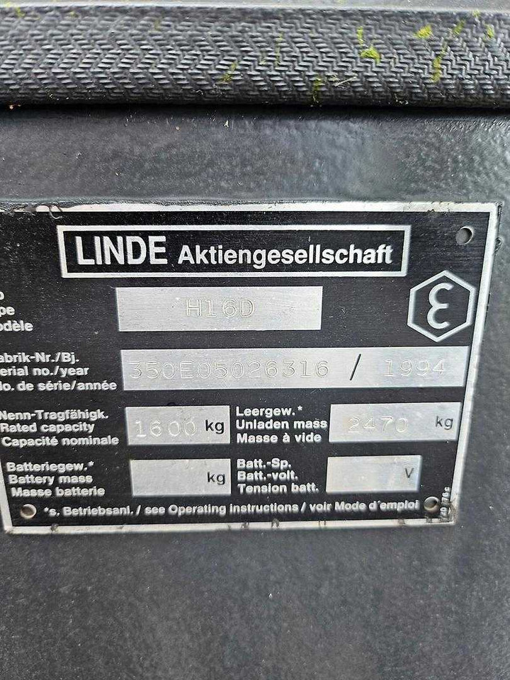 Linde H16 D - Carrello elevatore diesel: foto 4 Linde H16 D - Carrello elevatore diesel: foto 4