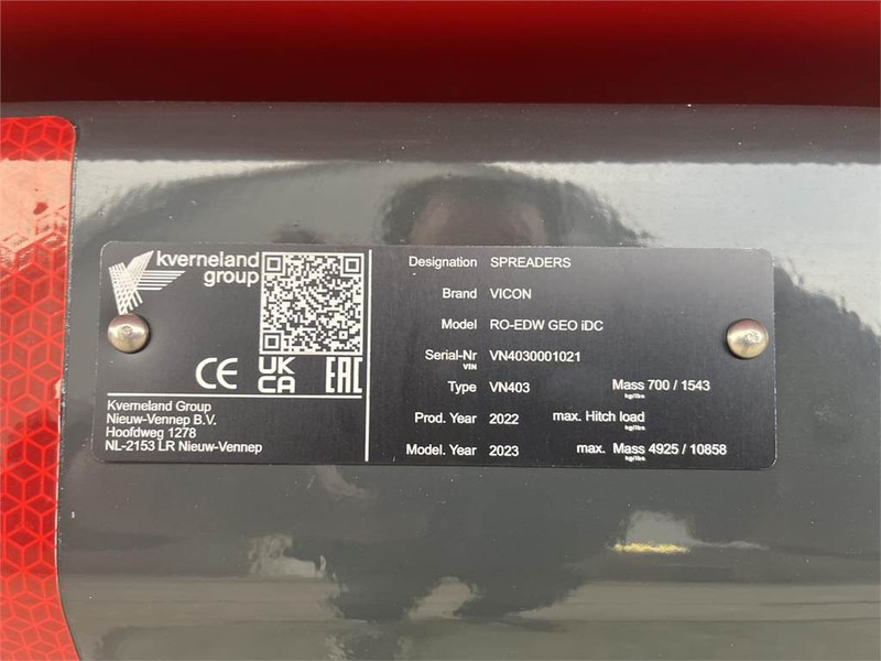 Kverneland RO-EDW GEO SPREAD 1875 - Spandiconcime: foto 5 Kverneland RO-EDW GEO SPREAD 1875 - Spandiconcime: foto 5