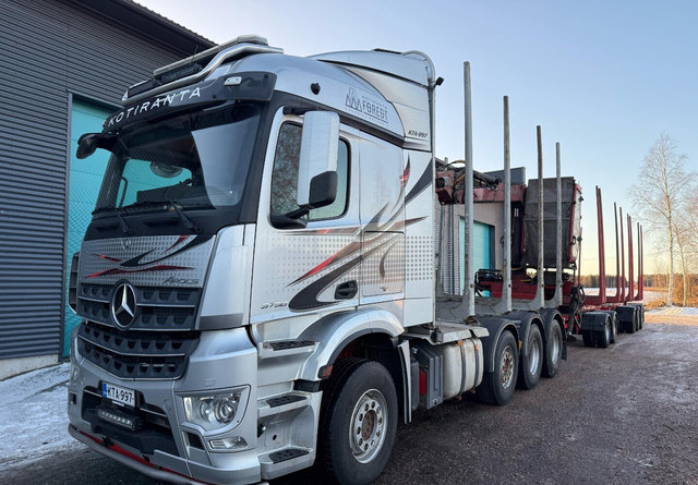 Mercedes-BenzArocs 8x4 - Camion trasporto legname, Camion con gru: foto 1 Mercedes-BenzArocs 8x4 - Camion trasporto legname, Camion con gru: foto 1