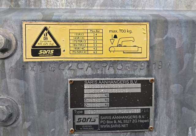 Rimorchio centinato SarisC3500 Pressukapelli: foto 16 Rimorchio centinato SarisC3500 Pressukapelli: foto 16