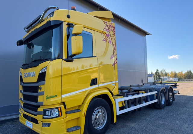 ScaniaR410 CNG/CBG 6X2 - Autocarro portacontainer/ Caisse interchangeable: foto 1 ScaniaR410 CNG/CBG 6X2 - Autocarro portacontainer/ Caisse interchangeable: foto 1