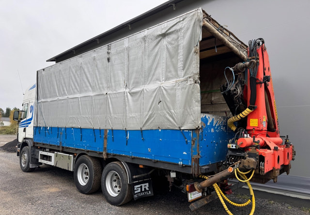 ScaniaScania 144G 6x2 - Autocarro furgonato, Camion con gru: foto 4 ScaniaScania 144G 6x2 - Autocarro furgonato, Camion con gru: foto 4