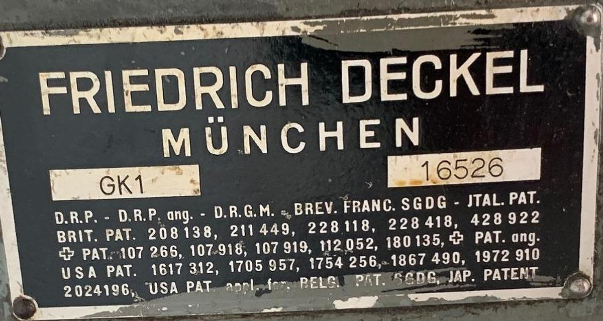 Gravierfräsmaschine DECKEL - Fresatrice: foto 2 Gravierfräsmaschine DECKEL - Fresatrice: foto 2