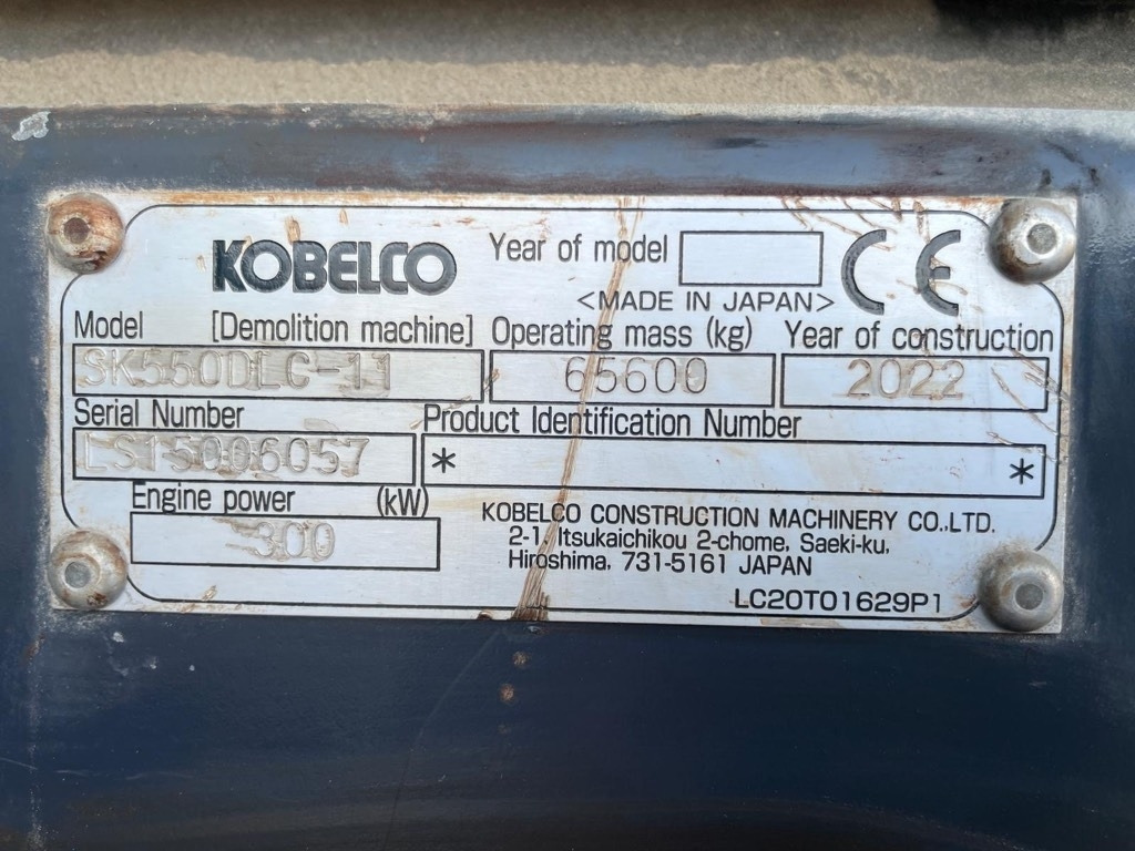 Escavatori per demolizione Kobelco SK 550 D LC -11: foto 26