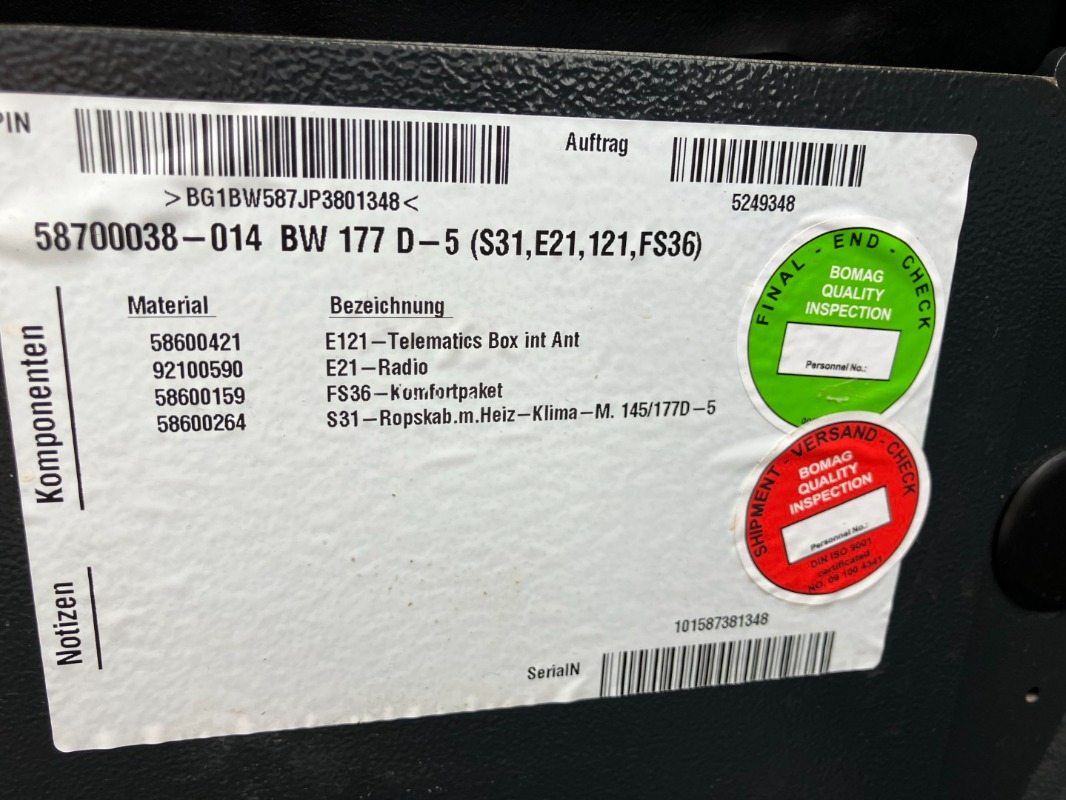 BOMAG DE BW 177 D-5  Stage V/Tier 4f - Rullo: foto 5 BOMAG DE BW 177 D-5  Stage V/Tier 4f - Rullo: foto 5