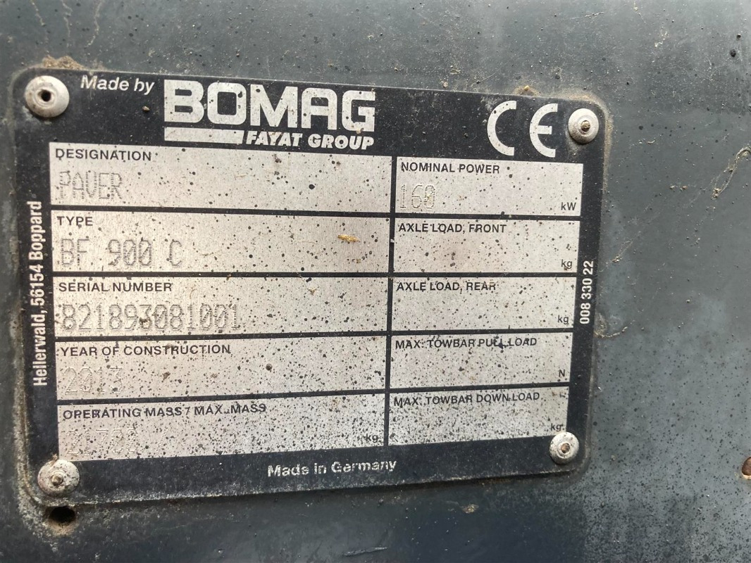 BOMAG IT BF 900 C S500 Stage IIIb/Tier 4i - Finitrice: foto 2 BOMAG IT BF 900 C S500 Stage IIIb/Tier 4i - Finitrice: foto 2