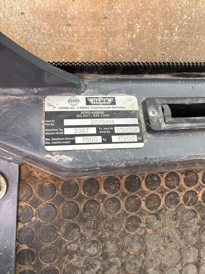 HAMM 3307 - Rullo compattatore/ Rullo compressore: foto 3 HAMM 3307 - Rullo compattatore/ Rullo compressore: foto 3