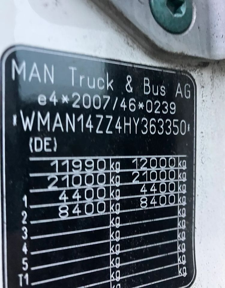 MAN MAN TGM 12.250 sypialka euro6 Rama do zabudowy - Autocarro telaio: foto 3 MAN MAN TGM 12.250 sypialka euro6 Rama do zabudowy - Autocarro telaio: foto 3