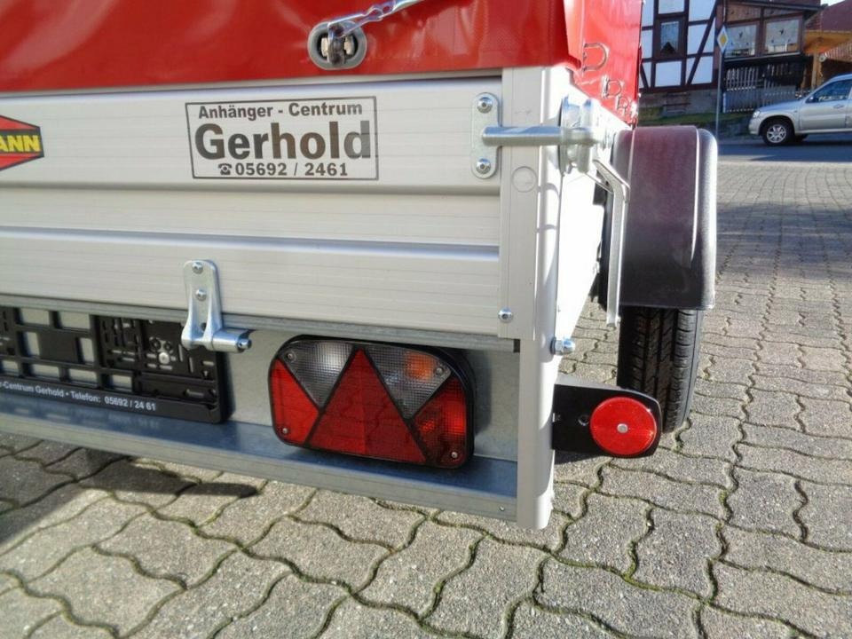 Rimorchio per auto Böckmann PKW-Anhänger, 750 kg 100 km/h Plane Spriegel: foto 13