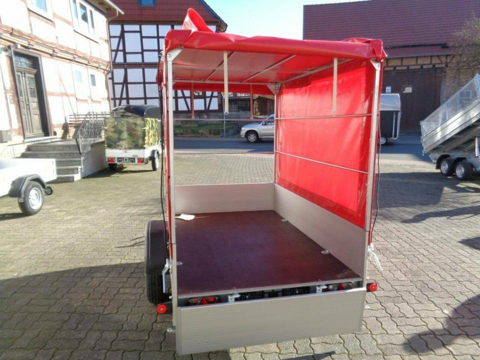 Rimorchio per auto Böckmann PKW-Anhänger, 750 kg 100 km/h Plane Spriegel: foto 9