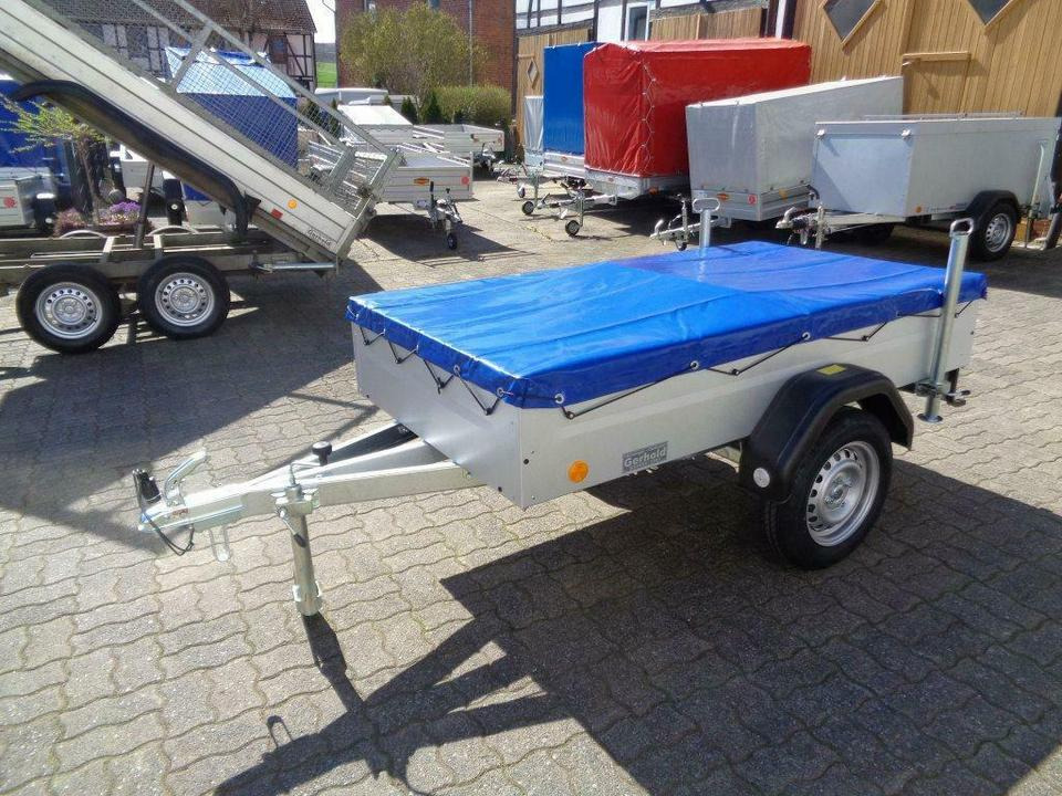 TPV PKW-Anhänger 750 kg Flachplane Stützen - Rimorchio per auto: foto 1 TPV PKW-Anhänger 750 kg Flachplane Stützen - Rimorchio per auto: foto 1