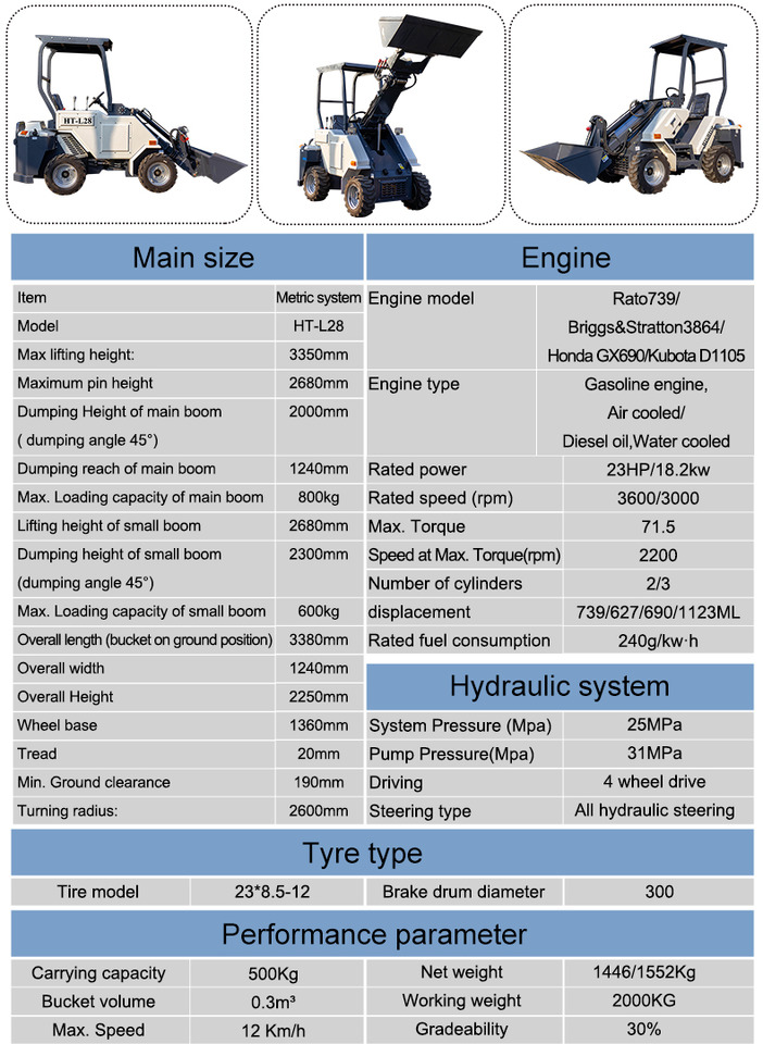 L28 Telescopic Arm Loader With Multi-function Accessories - Pala gommata telescopica: foto 3 L28 Telescopic Arm Loader With Multi-function Accessories - Pala gommata telescopica: foto 3