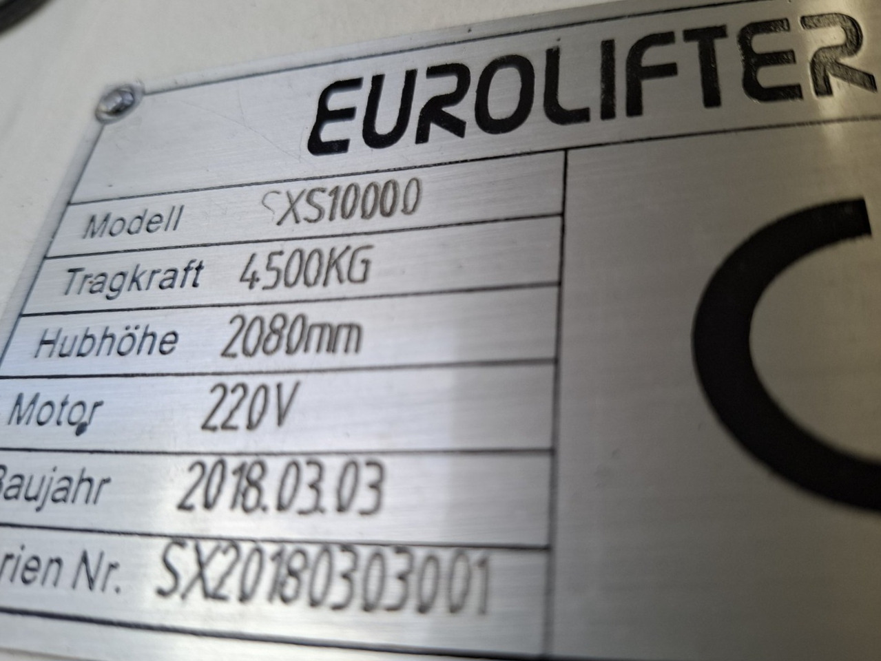 EUROLIFTER SXS 10000 - Carrello da magazzino: foto 2 EUROLIFTER SXS 10000 - Carrello da magazzino: foto 2