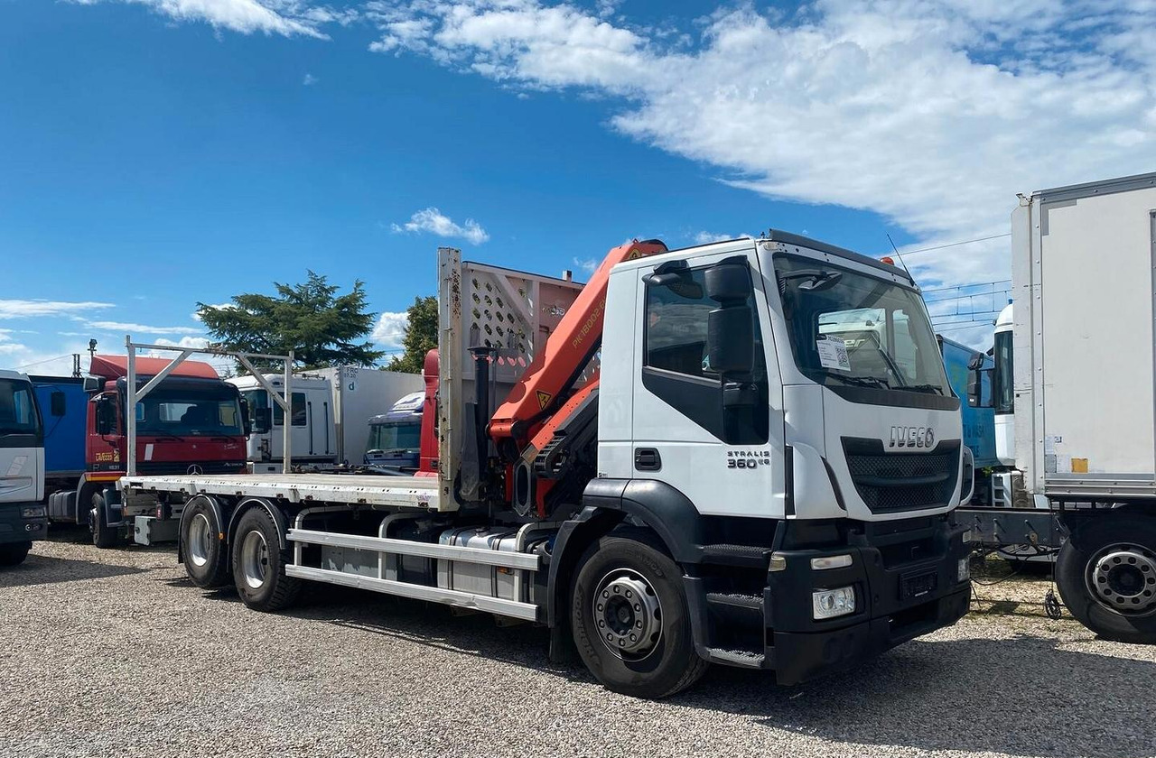 IVECO STRALIS AD260S36 CASSONE FISSO E GRU - Autocarro con pianale/ Cassone fisso, Camion con gru: foto 2 IVECO STRALIS AD260S36 CASSONE FISSO E GRU - Autocarro con pianale/ Cassone fisso, Camion con gru: foto 2
