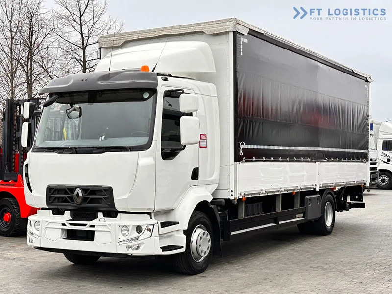 Renault Midlum 250 Renault D 250 / AUTOMATIC / 4X2 / 18 PALLETS / TAIL LIFT / SIDE BOARDS / curtainsider truck - Camion centinato: foto 2 Renault Midlum 250 Renault D 250 / AUTOMATIC / 4X2 / 18 PALLETS / TAIL LIFT / SIDE BOARDS / curtainsider truck - Camion centinato: foto 2