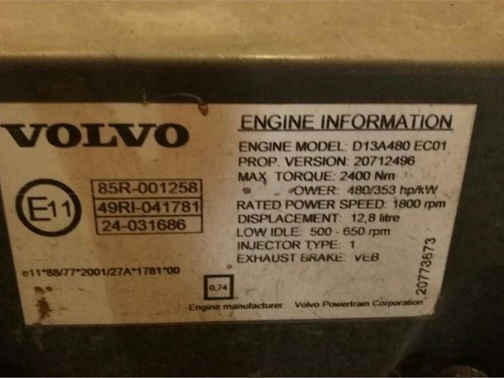Volvo D13A 480 Volvo FH13 - Motore per Camion: foto 5 Volvo D13A 480 Volvo FH13 - Motore per Camion: foto 5